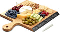Acacia Wood Cutting Board with Handle, 2-in-1 Reversible Charcuterie Board & by Dofira