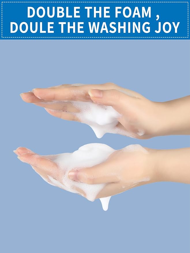 Foaming Hand Soap Dispenser Set, 16 oz Large Glass Soap Dispenser, Foam - Image 6