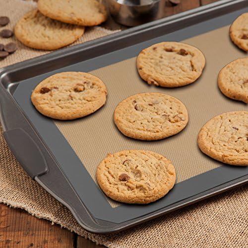 GRIDMANN Pro Silicone Baking Mats, Set of 2, Half Sheet