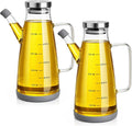 Zhehao 2 Pcs Glass Oil Bottle 25oz/750ml Cooking Oil Dispenser by Zhehao