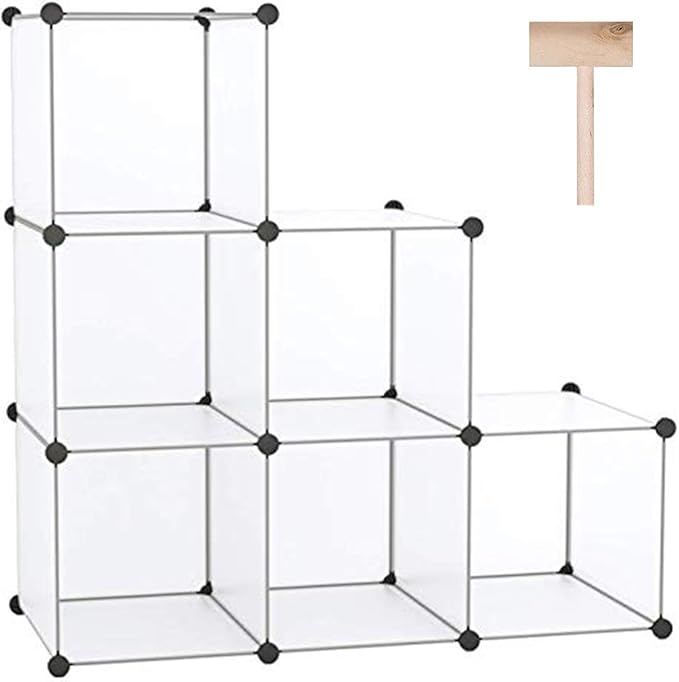 C&AHOME Cube Storage Organizer, 6-Cube Shelves Units, Closet Cabinet, DIY by CAHOME