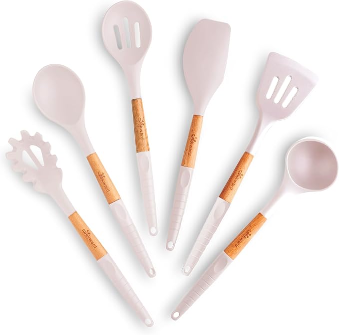 Silicone Cooking Utensils Set 6 Piece – Heat Resistant up to 480°F, BPA Free & - Image 7