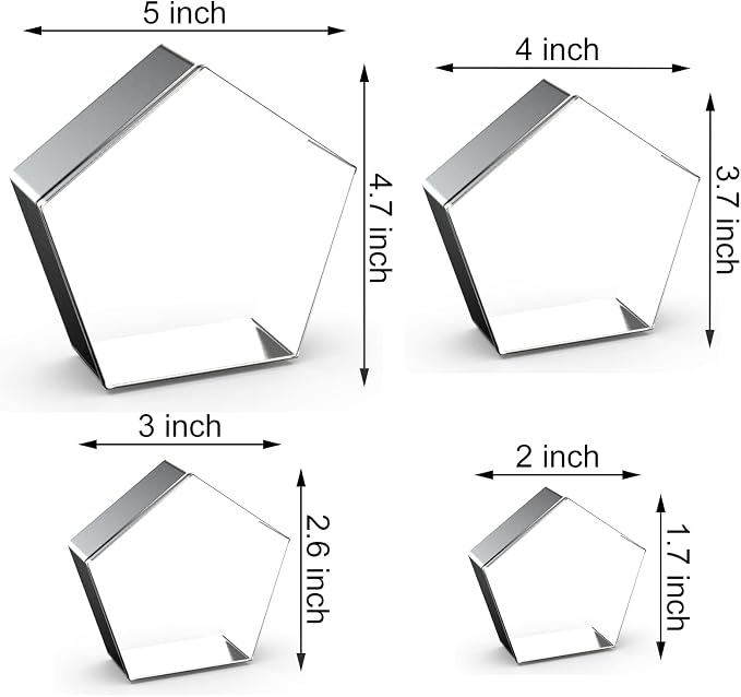 Pentagon Cookie Cutter Set Large - Image 2