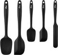HOTEC 600℉ Heat Resistant BPA-Free Silicone Rubber Spatula Set, Kitchen Cooking by Hotec