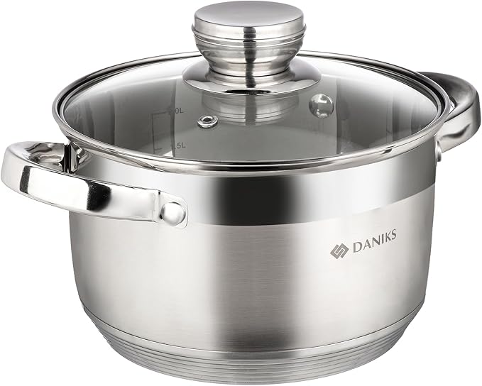 Daniks Standard 3 Quart Stainless Steel Stock Pot by Daniks