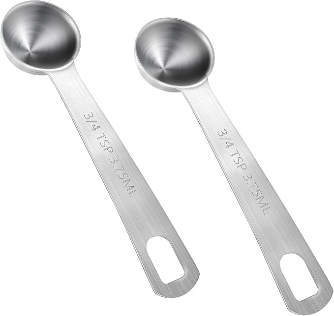 Measuring Spoons, Small Metal Teaspoons by Mozeat+Lens