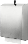 Paper Towel Dispenser Wall Mount Commercial, Brushed Stainless Steel & by Gorlary