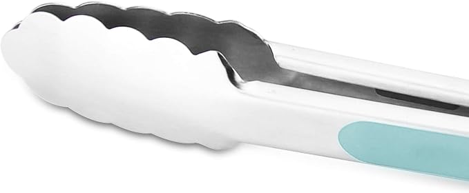 Premium 304 Stainless Steel Tongs Set – 12" Grill Tongs & 9" Cooking Tongs - Image 2