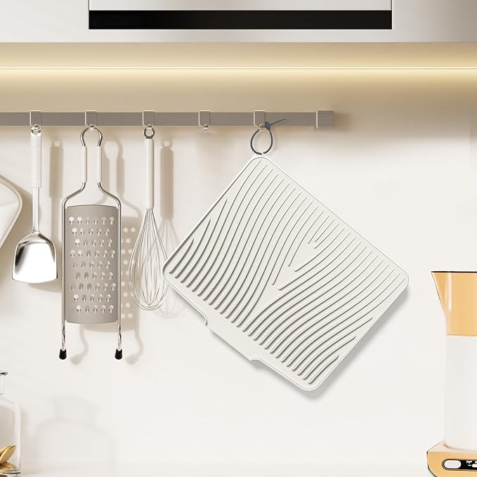 Silicone Dish Drying Mat for Kitchen Counter, Dish Drying Pad, Non-Slip Drain - Image 6