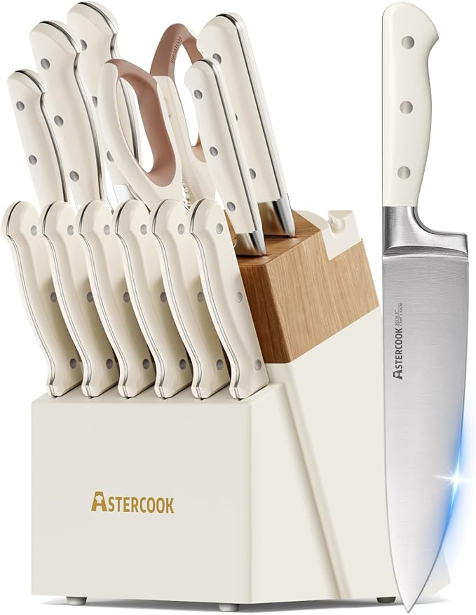 Knife Set, Astercook Kitchen Knife Set by Astercook