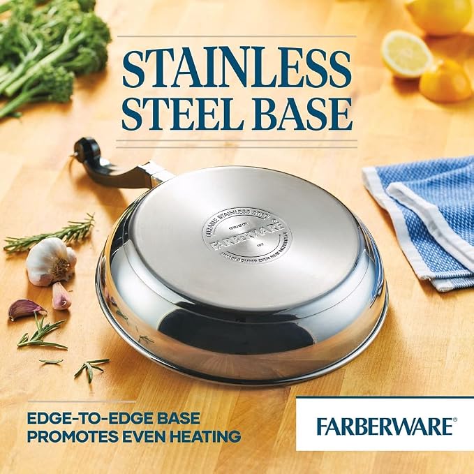 Farberware Classic Stainless Steel Cookware Pots and Pans Set - Image 5