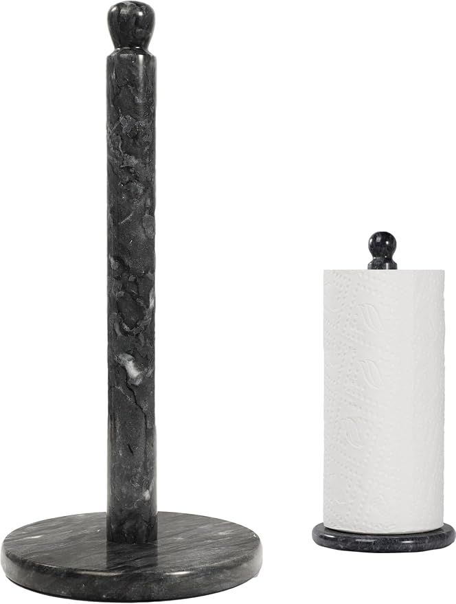 Natural Marble Paper Towel Holder by QiYueZaiYe