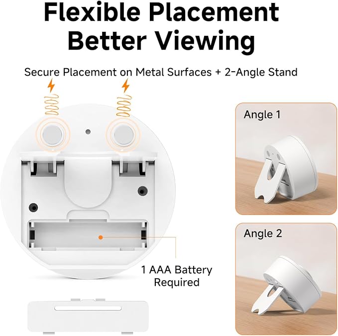 60-Minute Visual Timer, Twist to Set, Loud Battery-Powered Alarm, Easy Manual - Image 4