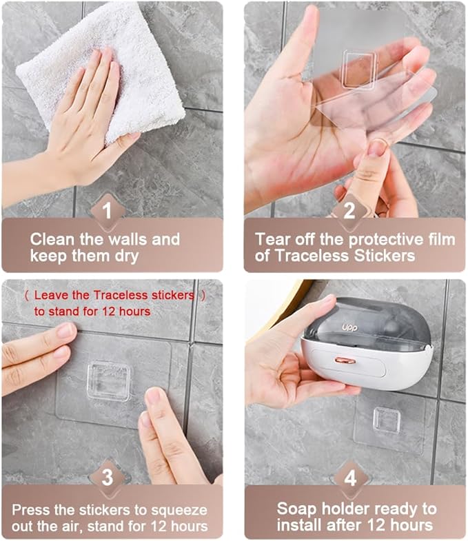 2 Pack Shower Soap Dish Holder - Image 5