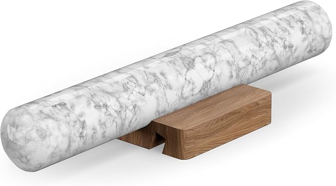 Marble Rolling Pin with Wooden Stand, FiiMan 12 Inch Heavy Rolling Pin by Unknown