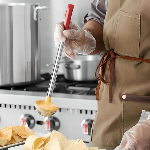 OCS Parts Professional Series Stainless Steel Culinary Ladle | 2 Ounce | Heat - Image 2