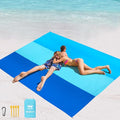 WIWIGO Beach Blanket Waterproof Sandproof Beach Mat 79" X 83"/10'x9'for 2-8 by WIWIGO