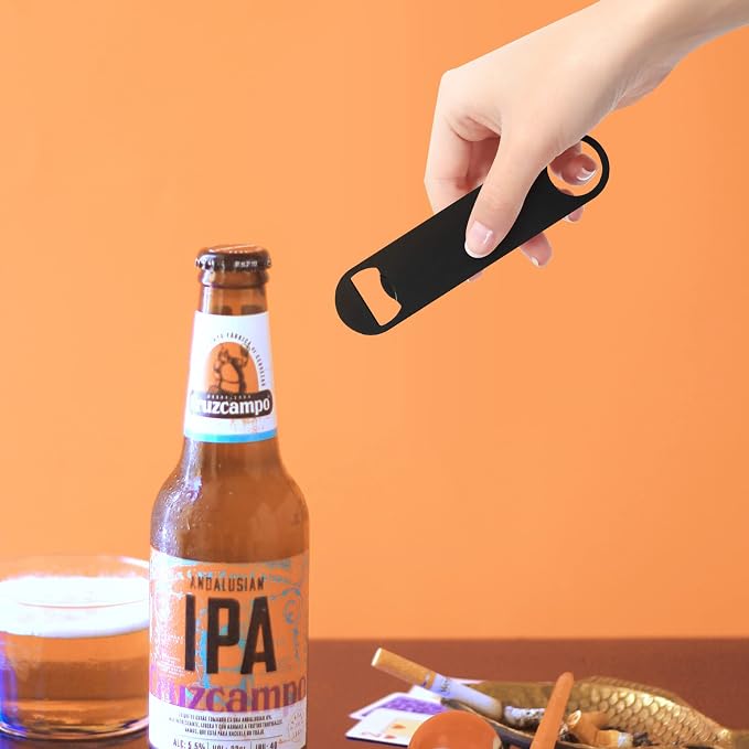 24 Pack Flat Beer Bottle Opener 5 inch Heavy Duty Stainless Steel Flat Bottle - Image 6