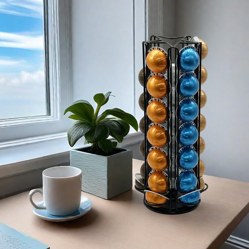 Miuly Coffee Capsule Holder For Nespresso Vertuoline, Coffee Capsule