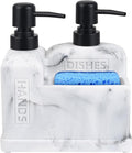 Kitchen Hand Soap and Dish Soap Dispenser Set, Dual Soap Dispenser by Deobath