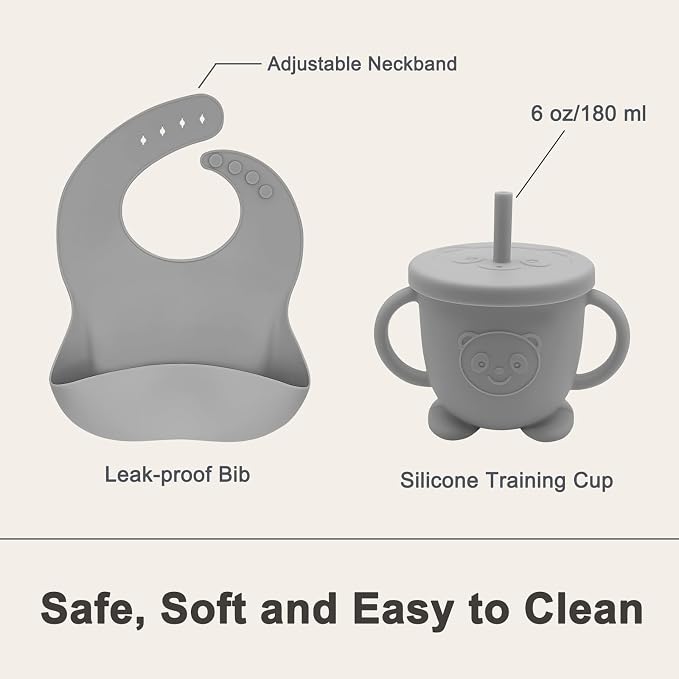 Silicone Baby Feeding Set | Baby Led Weaning Supplies Includes Suction Bowls - Image 6