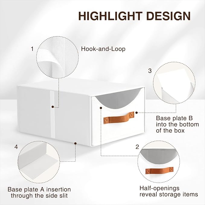 Homsorout Stackable Storage Drawers - Image 6