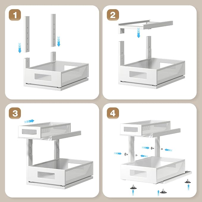 1 Pack 15.74IN-Depth Under Sink Organizer - Image 5
