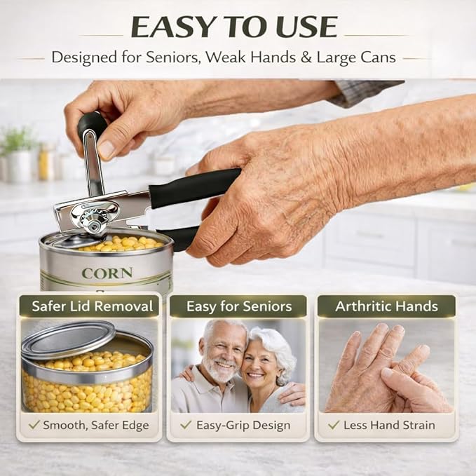 Commercial Can Opener, Heavy Duty Manual Can Opener - Image 3