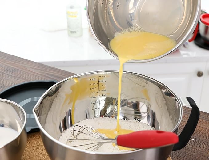 Rorence Stainless Steel Non-Slip Mixing Bowls - Image 8