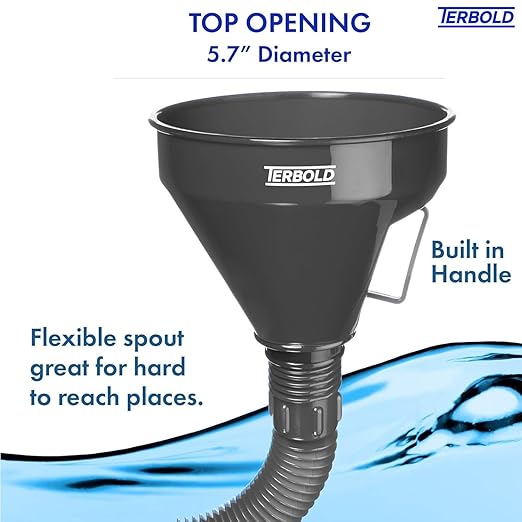 Automotive Flex Funnel with Hose | Wide Mouth Flexible Oil Funnel - Image 5