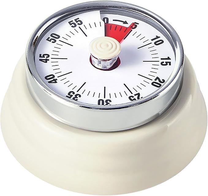 Elegant Stainless Steel Vintage Kitchen Timer by Hongjie