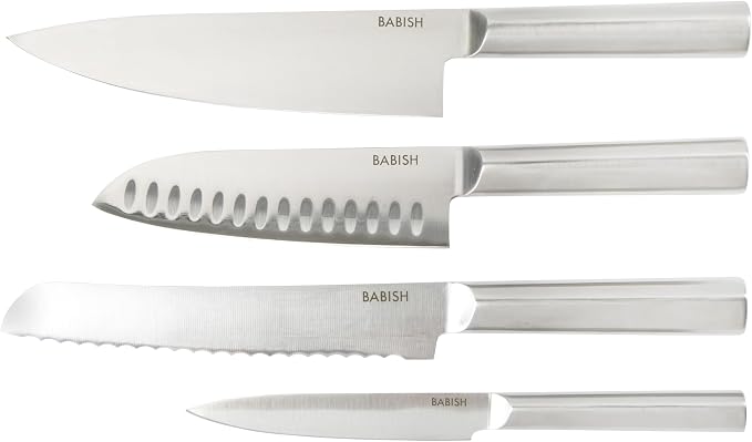 Babish 5 Piece 1.4116 German Steel Magnetic Knife Block Set Babish 5-Piece - Image 4