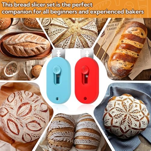 VZZNN 8 Pack Professional Bread Lame,Extractable & Magnetic Bread Lame
