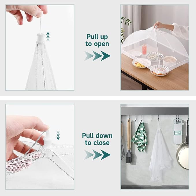Mesh Food Cover, SPANLA 7 Pack Food Covers - Image 4