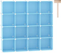 C&AHOME Cube Storage Organizer, 16-Cube Shelves Units, Plastic Storage Cubes by CAHOME
