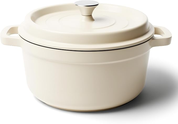 6.5 Quart Dutch Oven Pot with Lid, Non Stick Enameled Cast Iron Dutch Oven by Fijinhom
