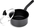 Nonstick Sauce Pan with Lid, 1.5QT small pot, PFOA Free, Kitchen Pots Induction by Cookingmorerejoicingmore