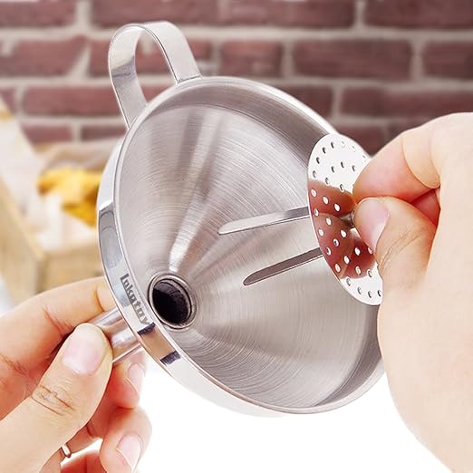 5-Inch Food Grade Stainless Steel Kitchen Funnel - Image 4