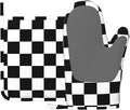 Checkerboard Oven Mitt and Pot Holder by Unknown