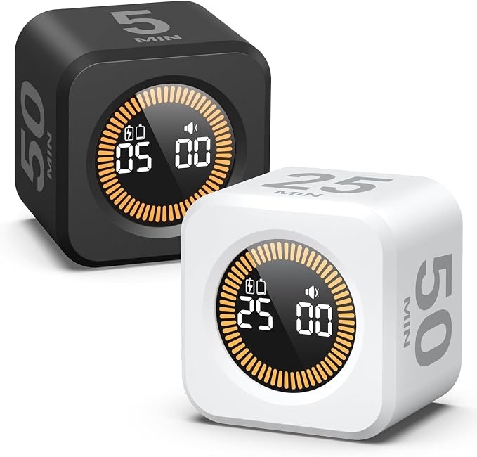 KADAMS Pomodoro Cube Timer Productivity Visual Timer by KADAMS