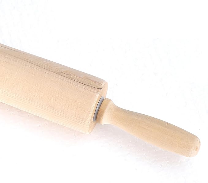 Rolling Pin, 13.8 Inch Wood for Kneading the Dough of Baking Bread - Image 3