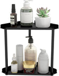 Jesginboo 2 Tier Bathroom Counter Organizer, Vanity Organizer Corner Shelf by Jesginboo