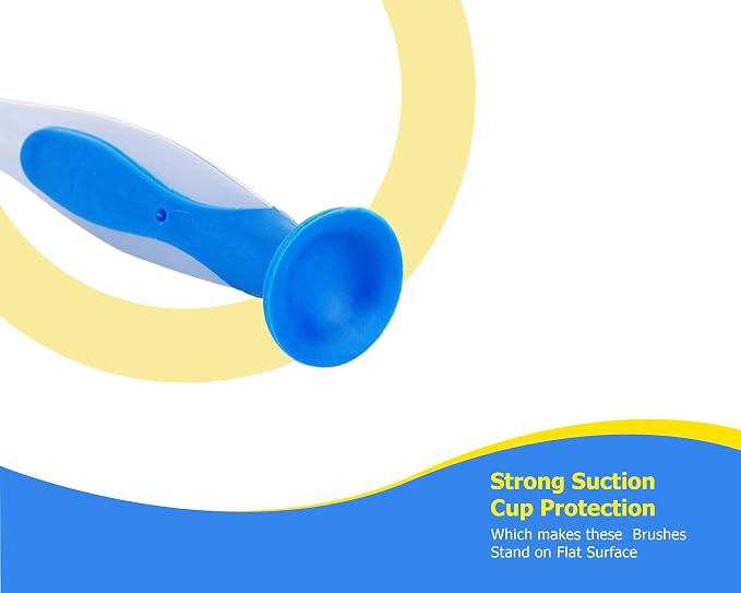 Zuvo Plastic Long Handled Scrubbing Suction Cup, Durable Bristles, Dish Washing - Image 7