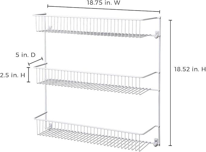 ClosetMaid 3-Tier Hanging Wall Mounted Metal Rack - Image 13