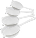 4 Pcs Plastic Nylon Fine Mesh Kefir Strainer Set by Sadoia