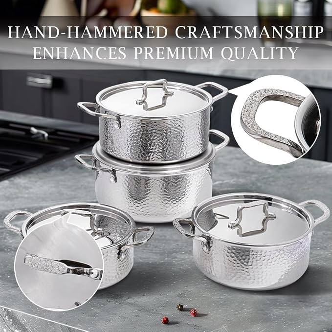 Vivicreate Tri Ply Stainless Steel Stock Pot - Image 9