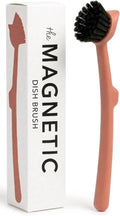 Earth & Mango Magnetic Dish Brush & Scraper, Snaps to Sink, Non-Scratch by Earth+%26+Mango