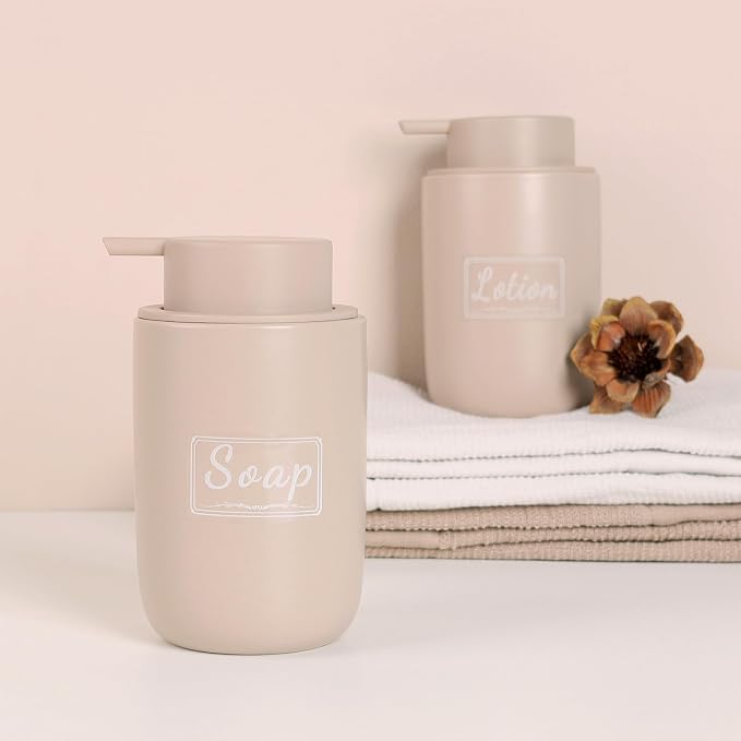 BosilunLife Khaki Soap Dispenser Set - Image 7