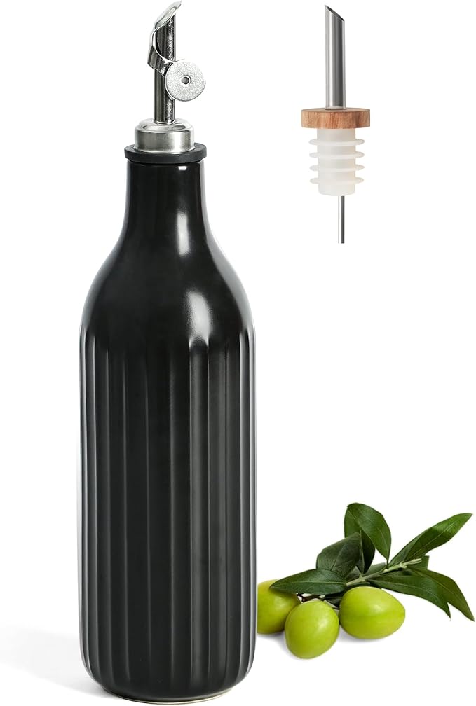 FE FUN ELEMENTS Olive Oil Dispenser Bottle, 19 oz Oil Dispenser by IntoYourHouseOntoYourTable