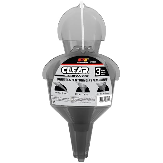 Performance Tool W4053 Clear View Easy-Fill Funnel Set - Image 10
